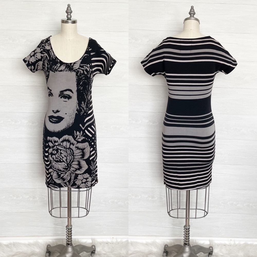DESIGUAL The Divine Marilyn Monroe Bodycon Pop Art Dress By Christian Lacroix